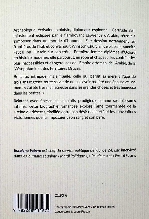 Quatrième de couverture de « Le pacte du désert : dans les pas de l'aventurière et archéologue Gertrude Bell »