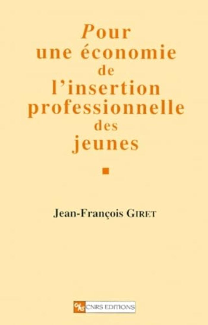 Couverture du livre « POUR UNE ECONOMIE DE L'INSERTION PROFESSIONNELLE DES JEUNES » de Collectif, librairie Les Contes Infusés à Corte