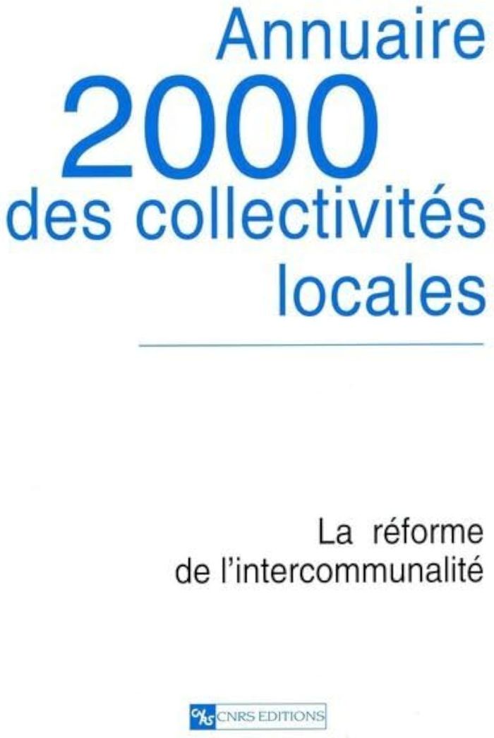 Couverture du livre « ANNUAIRE 2000 DES COLLECTIVITES LOCALES » de Collectif, librairie Les Contes Infusés à Corte