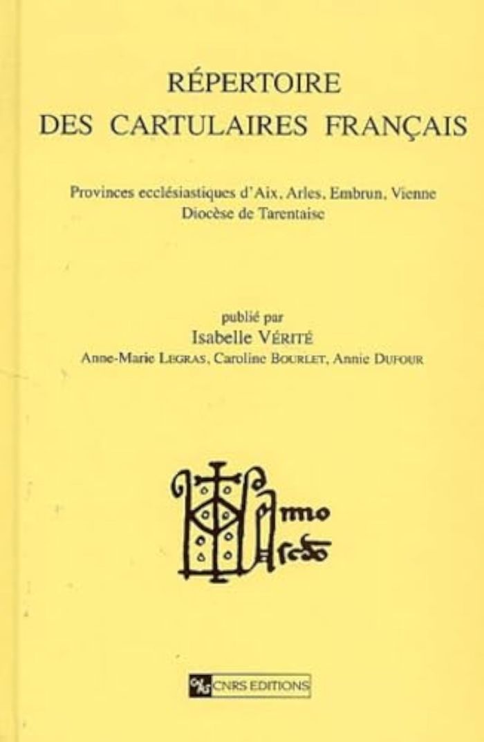 Couverture du livre « REPERTOIRE DES CARTULAIRES FRANCAIS T1-D.E.R N 72 » de Collectif, librairie Les Contes Infusés à Corte