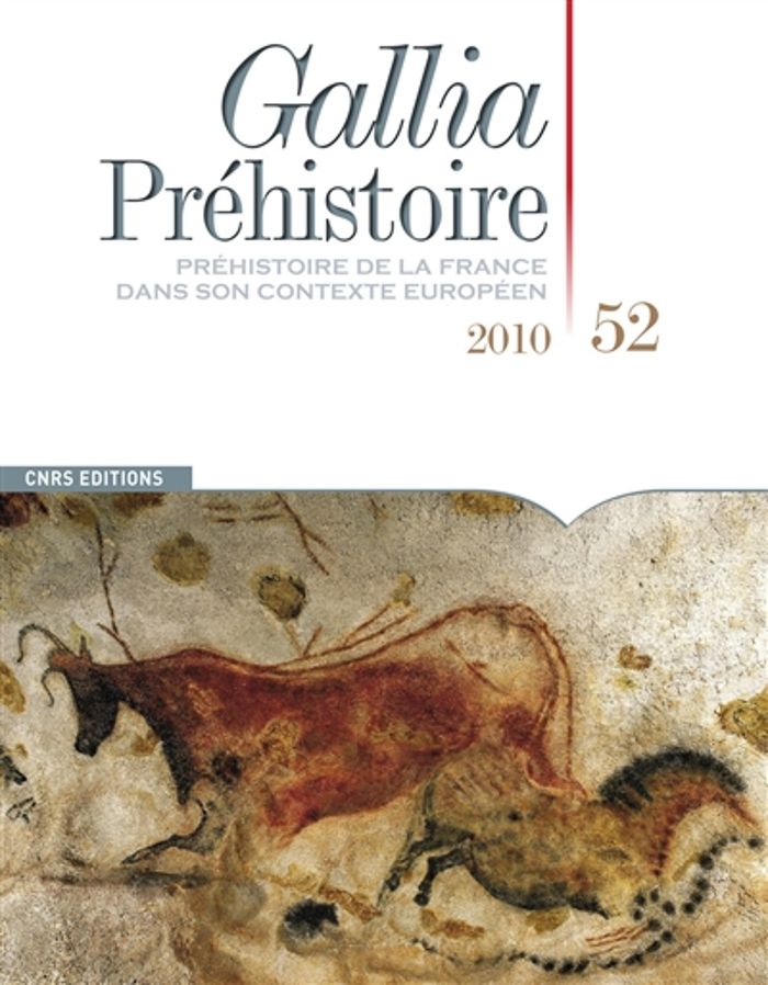 Couverture du livre « GALLIA PREHISTOIRE 52 » de Gregor Marchand, librairie Les Contes Infusés à Corte