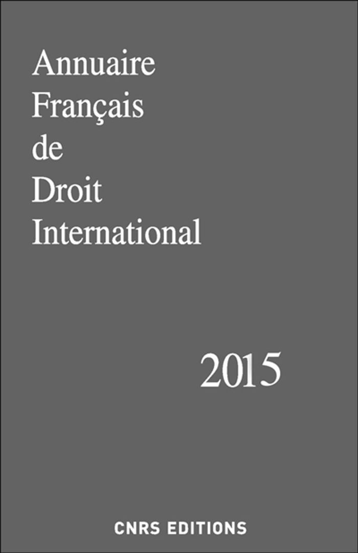 Couverture du livre « AFDI 2015 » de Collectif, librairie Les Contes Infusés à Corte
