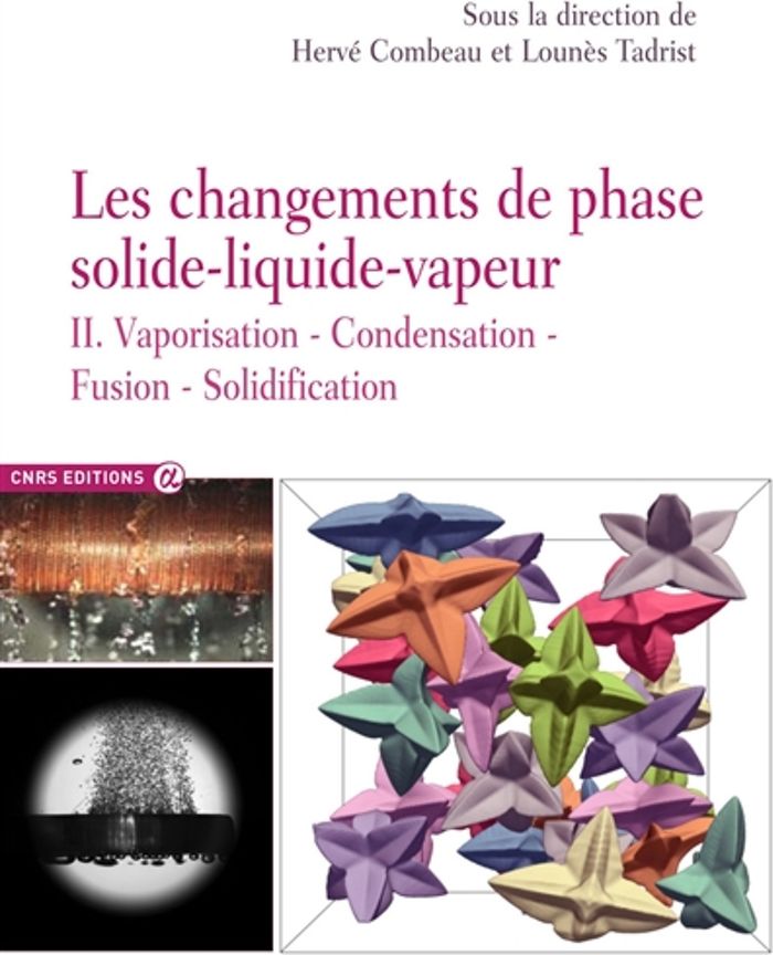 Couverture du livre « LES CHANGEMENTS DE PHASE SOLIDE-LIQUIDE-VAPEUR - TOME 2 VAPORISATION CONDENSATION FUSION SOLIDIFICAT », librairie Les Contes Infusés à Corte