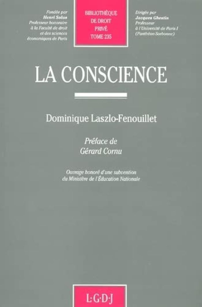 Couverture du livre « LA CONSCIENCE - VOL235 » de D. Laszlo-Fenouillet, librairie Les Contes Infusés à Corte
