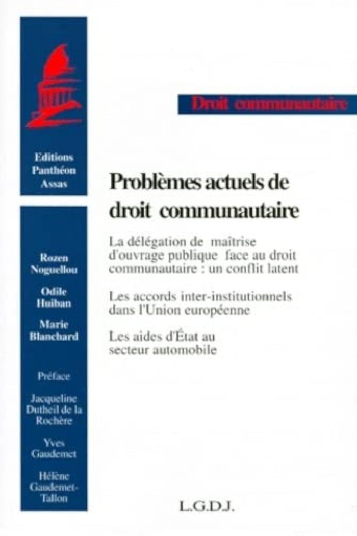 Couverture du livre « PROBLEMES ACTUELS DE DROIT COMMUNAUTAIRE. (COLL. DROIT COMMUNAUTAIRE) », librairie Les Contes Infusés à Corte