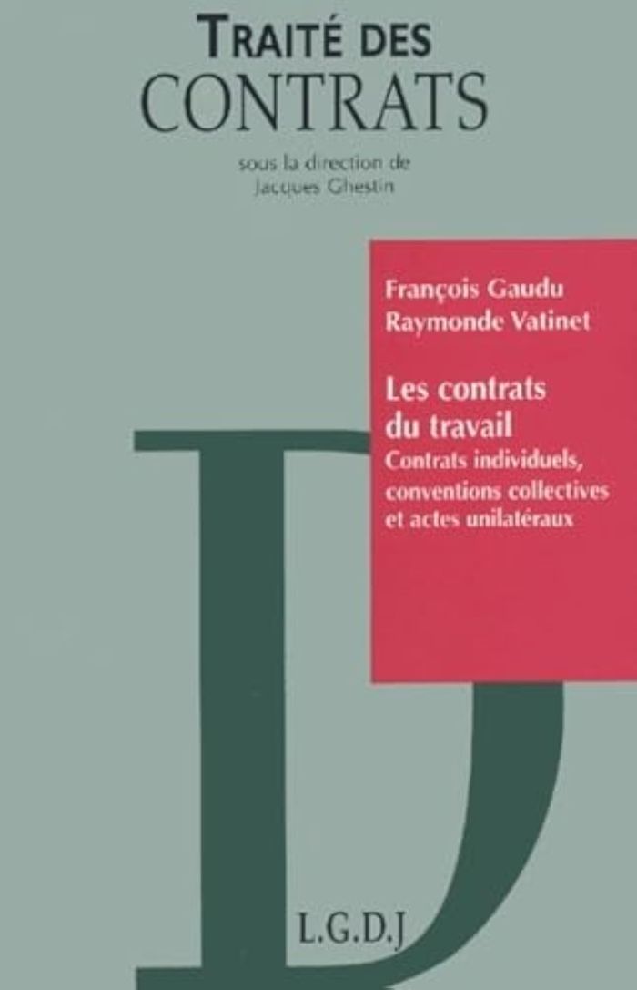 Couverture du livre « LES CONTRATS DE TRAVAIL - CONTRATS, CONVENTION ET ACTES UNILATERAUX. » de Gaudu/vatinet, librairie Les Contes Infusés à Corte