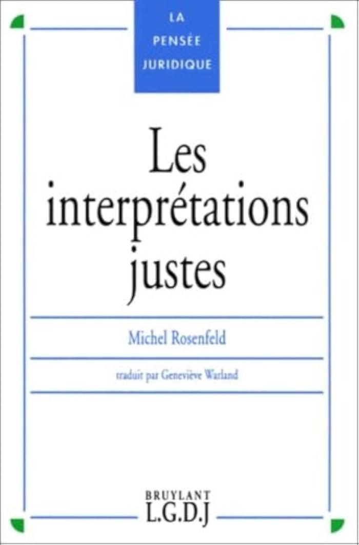 Couverture du livre « LES INTERPRETATIONS JUSTE », librairie Les Contes Infusés à Corte