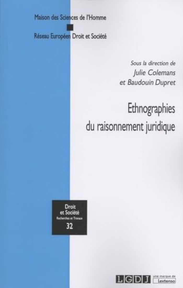 Couverture du livre « ETHNOGRAPHIES DU RAISONNEMENT JURIDIQUE - VOL32 » de Collectif., librairie Les Contes Infusés à Corte