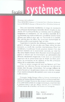 Quatrième de couverture de « FISCALITE ET MONDIALISATION »