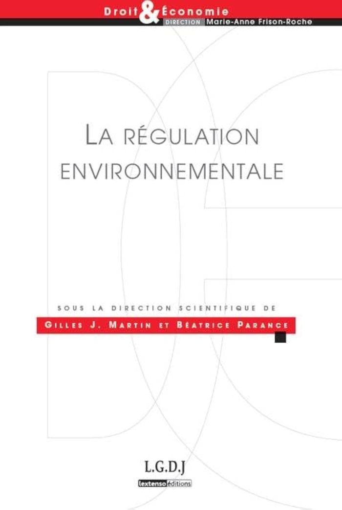 Couverture du livre « LA REGULATION ENVIRONNEMENTALE » de Martin/parance, librairie Les Contes Infusés à Corte