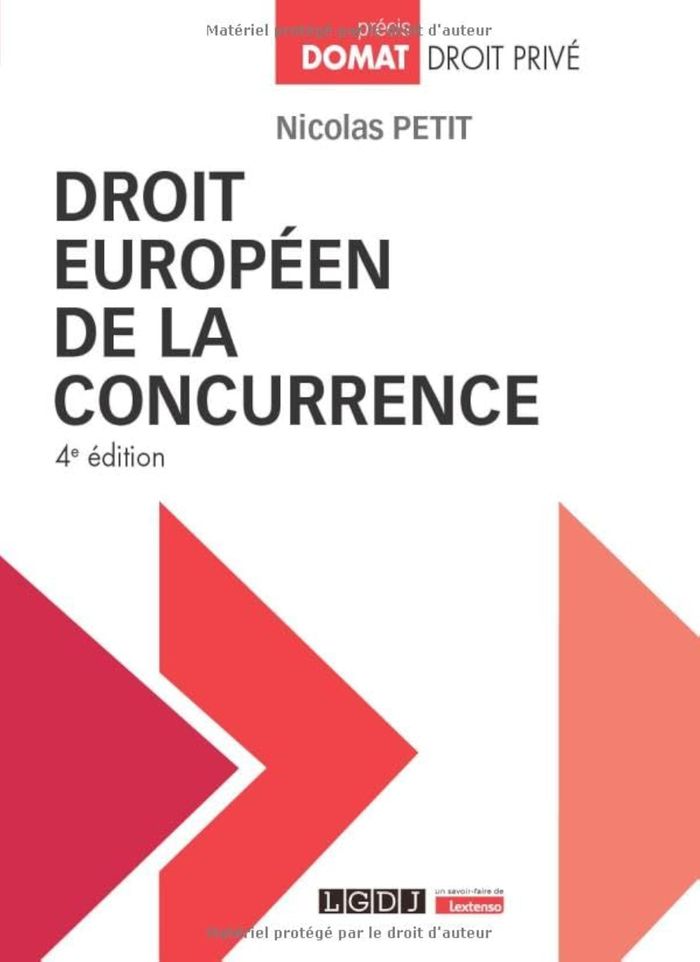 Couverture du livre « DROIT EUROPEEN DE LA CONCURRENCE » de Nicolas Petit, librairie Les Contes Infusés à Corte