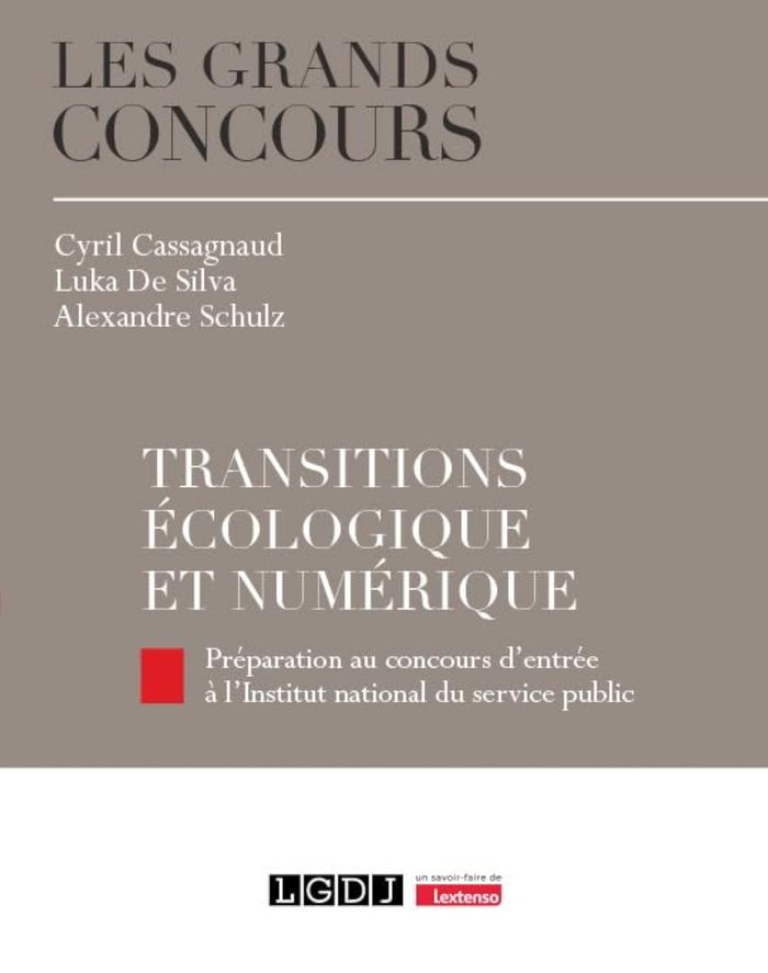 Couverture du livre « TRANSITIONS ECOLOGIQUE ET NUMERIQUE - PREPARATION AU CONCOURS D'ENTREE A L'INSP » de Silva Cassagnaud/de, librairie Les Contes Infusés à Corte