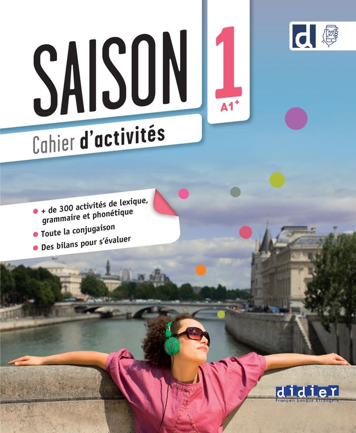 Couverture du livre « SAISON 1 - NIV. A1+ - CAHIER + DIDIERFLE.APP », librairie Les Contes Infusés à Corte
