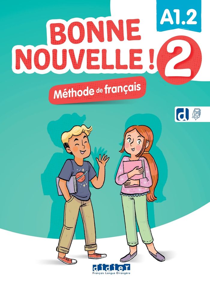 Couverture du livre « BONNE NOUVELLE ! 2 - NIV. A1.2 - LIVRE + DIDIERFLE.APP » de Xxx, librairie Les Contes Infusés à Corte
