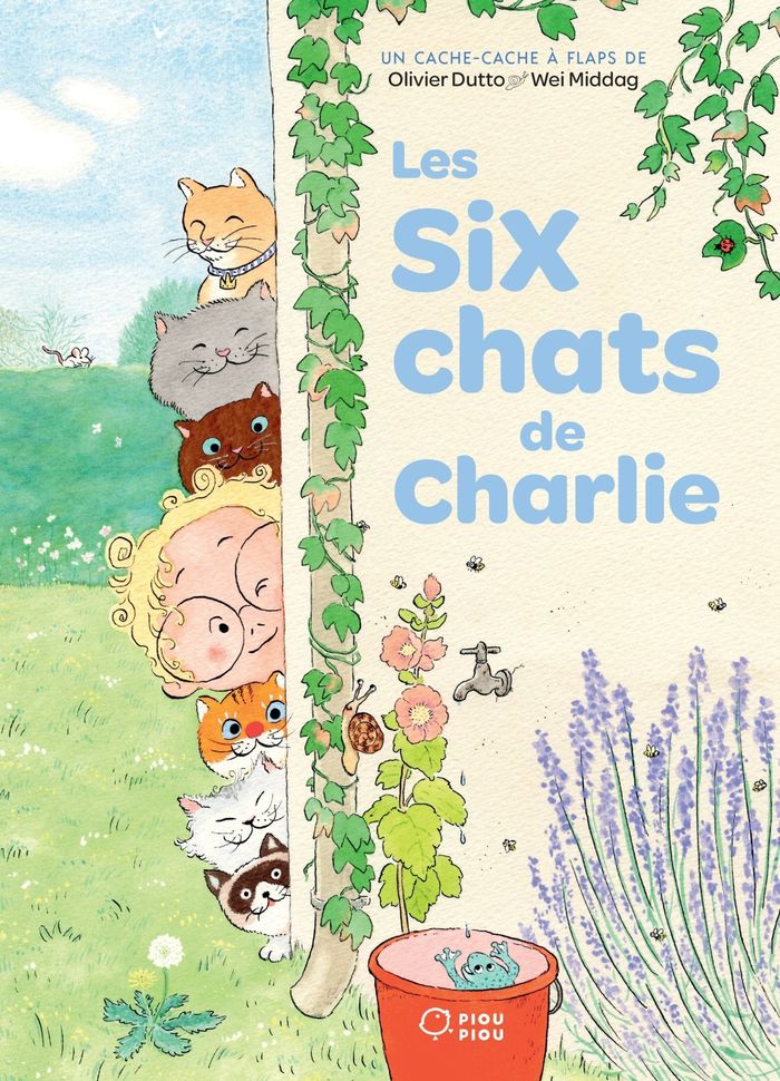 Couverture du livre « Les six Chats de Charlie » de Olivier Dutto, librairie Les Contes Infusés à Corte