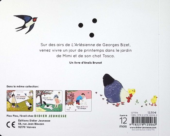 Quatrième de couverture de « Jour de printemps en musique »