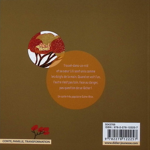 Quatrième de couverture de « Trouvé dans un nid »