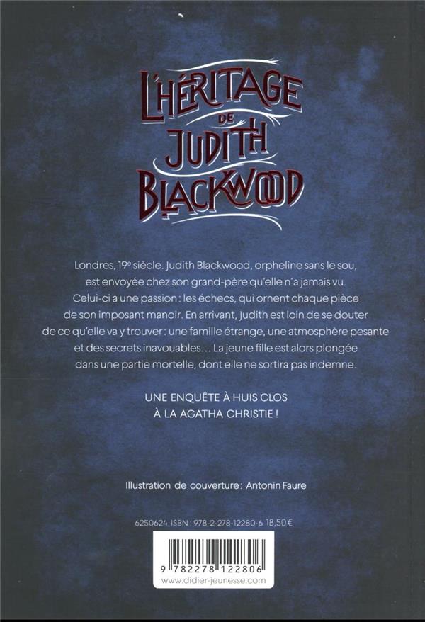 Quatrième de couverture de « L'HERITAGE DE JUDITH BLACKWOOD »