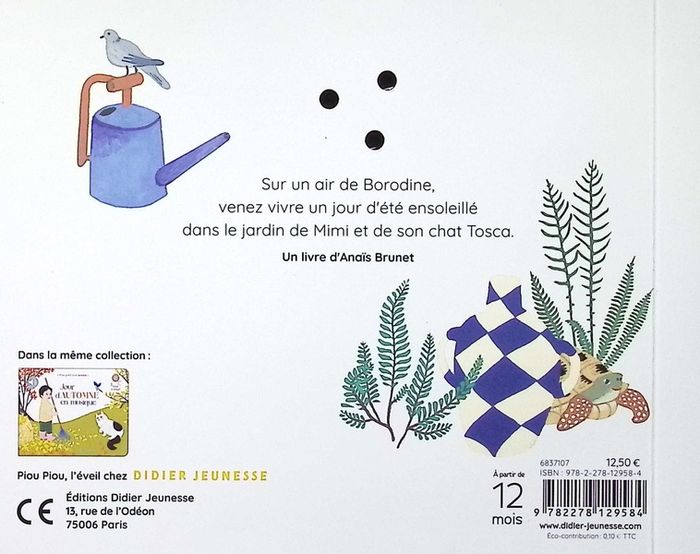 Quatrième de couverture de « Jour d'été en musique »
