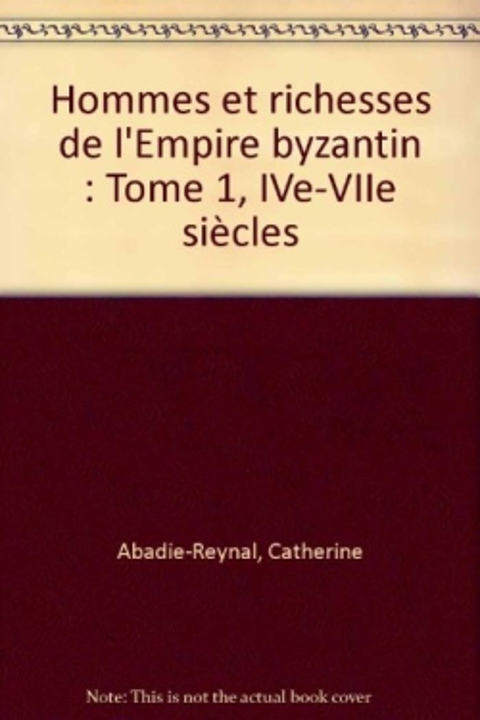 Couverture du livre « HOMMES ET RICHESSES DANS L'EMPIRE BYZANTIN, TOME 1, IVE-VIIE SIECLES » de Balty/delmaire, librairie Les Contes Infusés à Corte