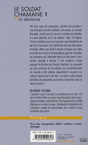 Quatrième de couverture de « La déchirure »
