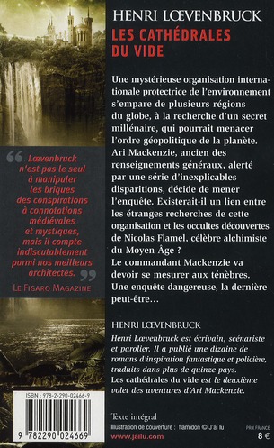 Quatrième de couverture de « Les cathédrales du vide »