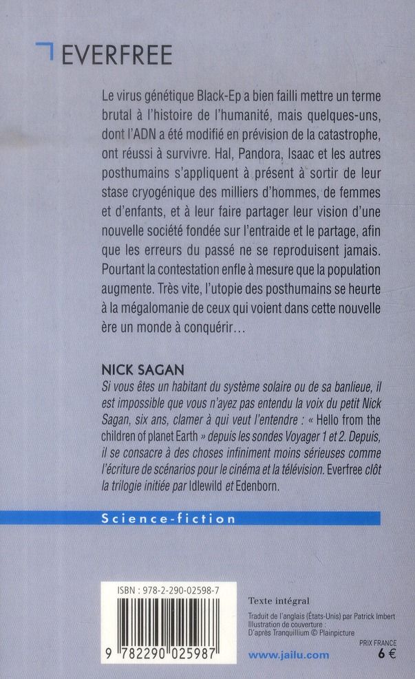 Quatrième de couverture de « EVERFREE »