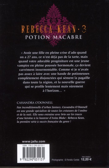 Quatrième de couverture de « Potion macabre »