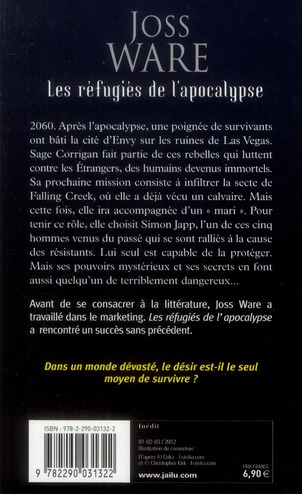 Quatrième de couverture de « LES REFUGIES DE L'APOCALYPSE »