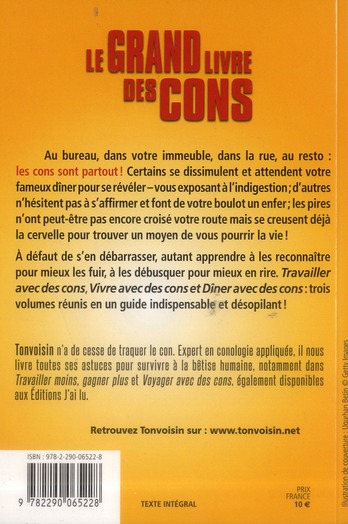 Quatrième de couverture de « LE GRAND LIVRE DES CONS »