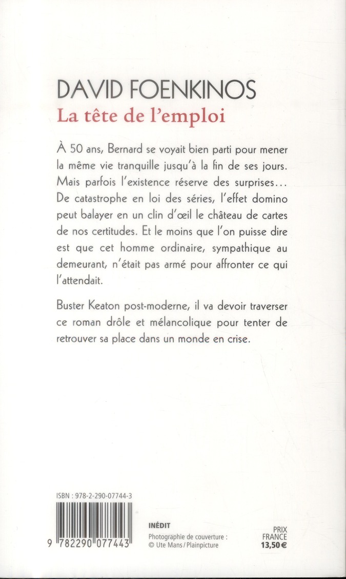 Quatrième de couverture de « La tête de l'emploi : roman »