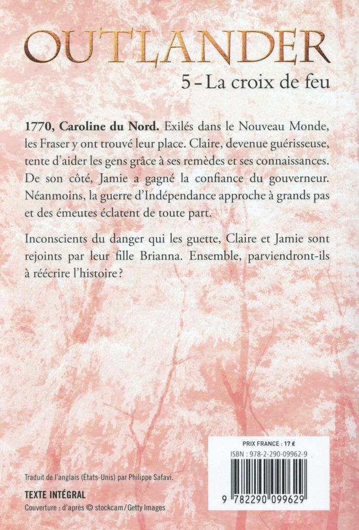 Quatrième de couverture de « La croix de feu »