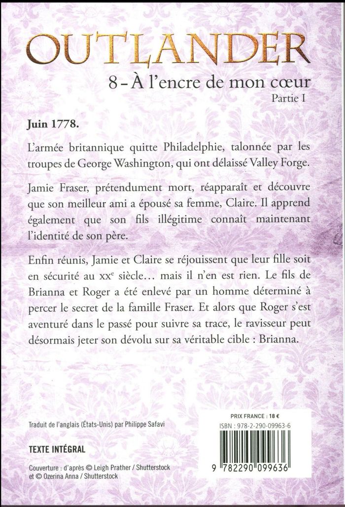 Quatrième de couverture de « À l'encre de mon coeur »