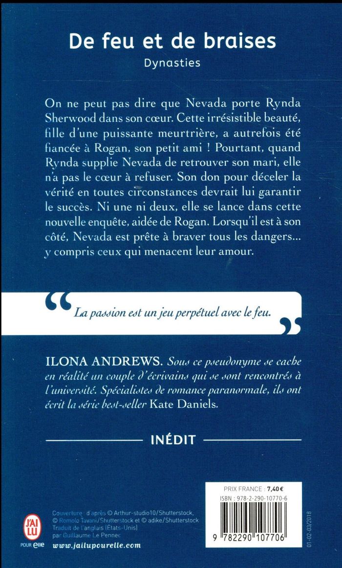 Quatrième de couverture de « DYNASTIES - T03 - DE FEU ET DE BRAISES »