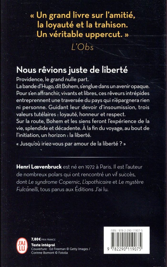 Quatrième de couverture de « NOUS REVIONS JUSTE DE LIBERTE »