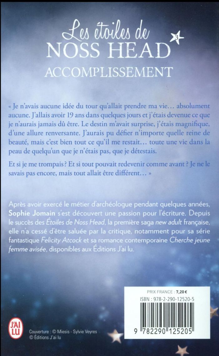 Quatrième de couverture de « Accomplissement »
