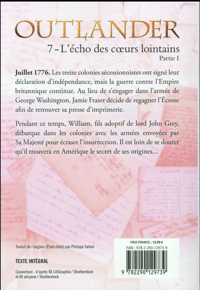 Quatrième de couverture de « L'écho des coeurs lointains »