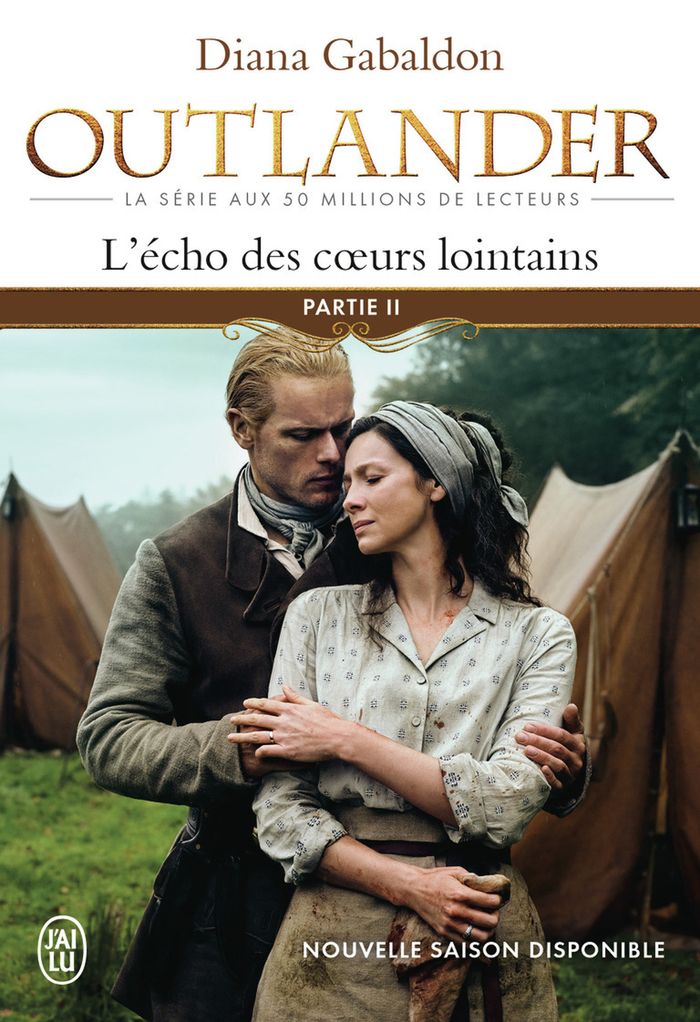 Couverture du livre « L'écho des coeurs lointains » de Diana Gabaldon, librairie Les Contes Infusés à Corte