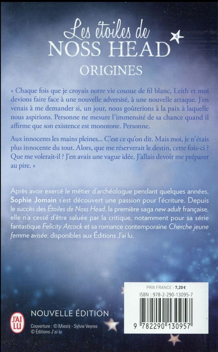 Quatrième de couverture de « Origines »