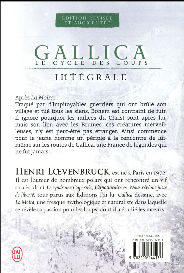 Quatrième de couverture de « Gallica : intégrale »