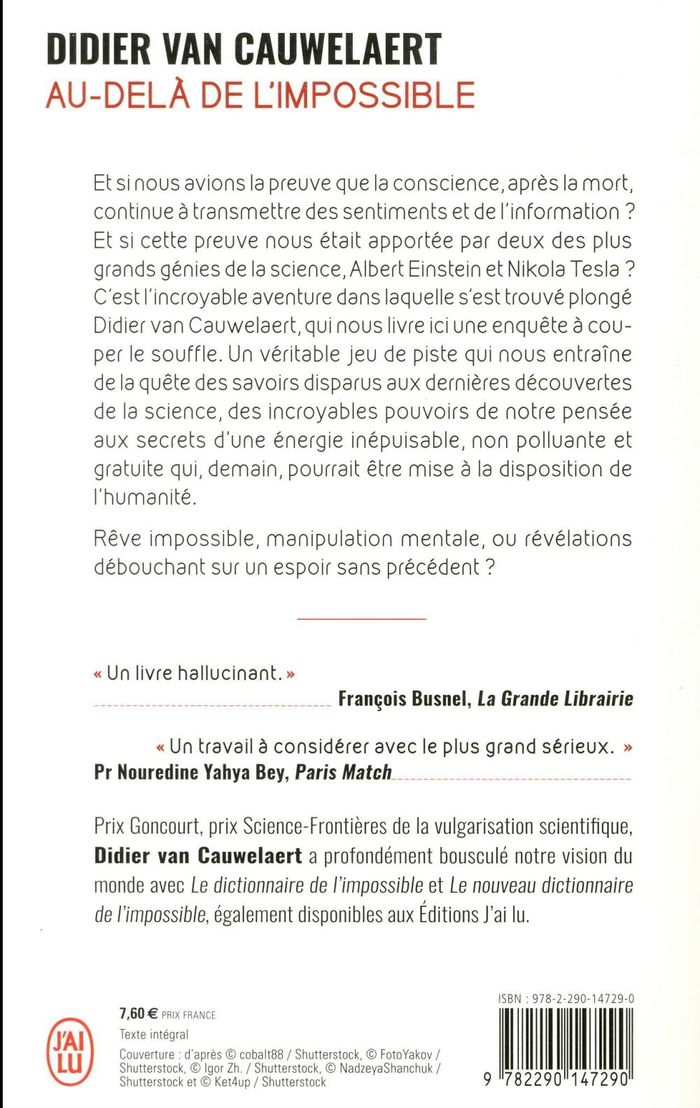 Quatrième de couverture de « Au-delà de l'impossible »