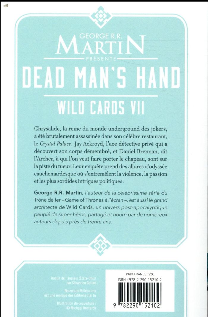 Quatrième de couverture de « Dead man's hand : roman »