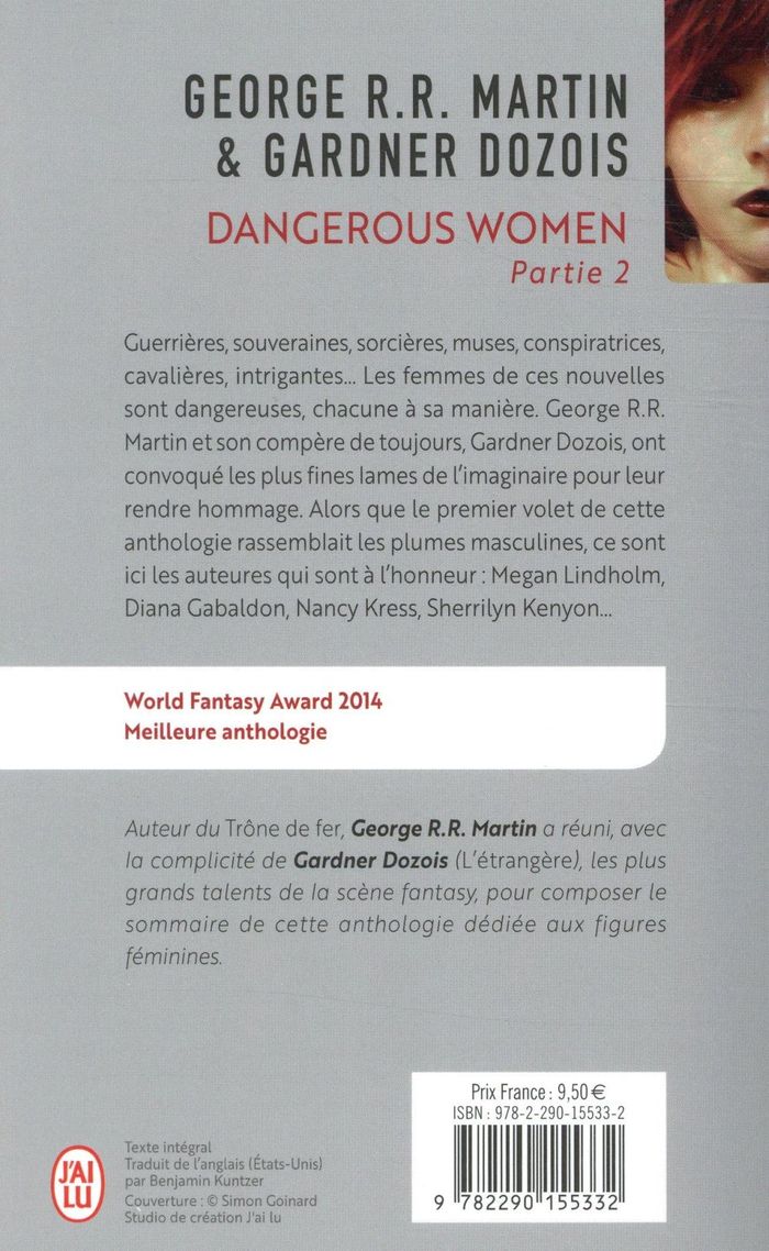 Quatrième de couverture de « Dangerous women : nouvelles »