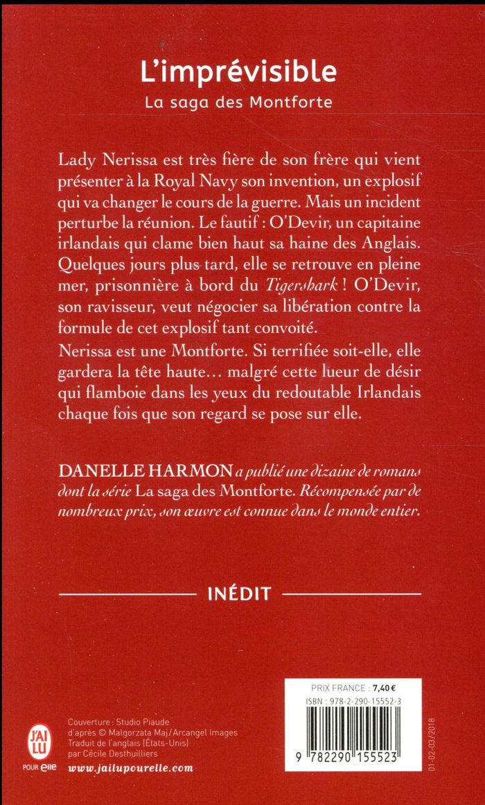 Quatrième de couverture de « LA SAGA DES MONTFORTE - T05 - L'IMPREVISIBLE »