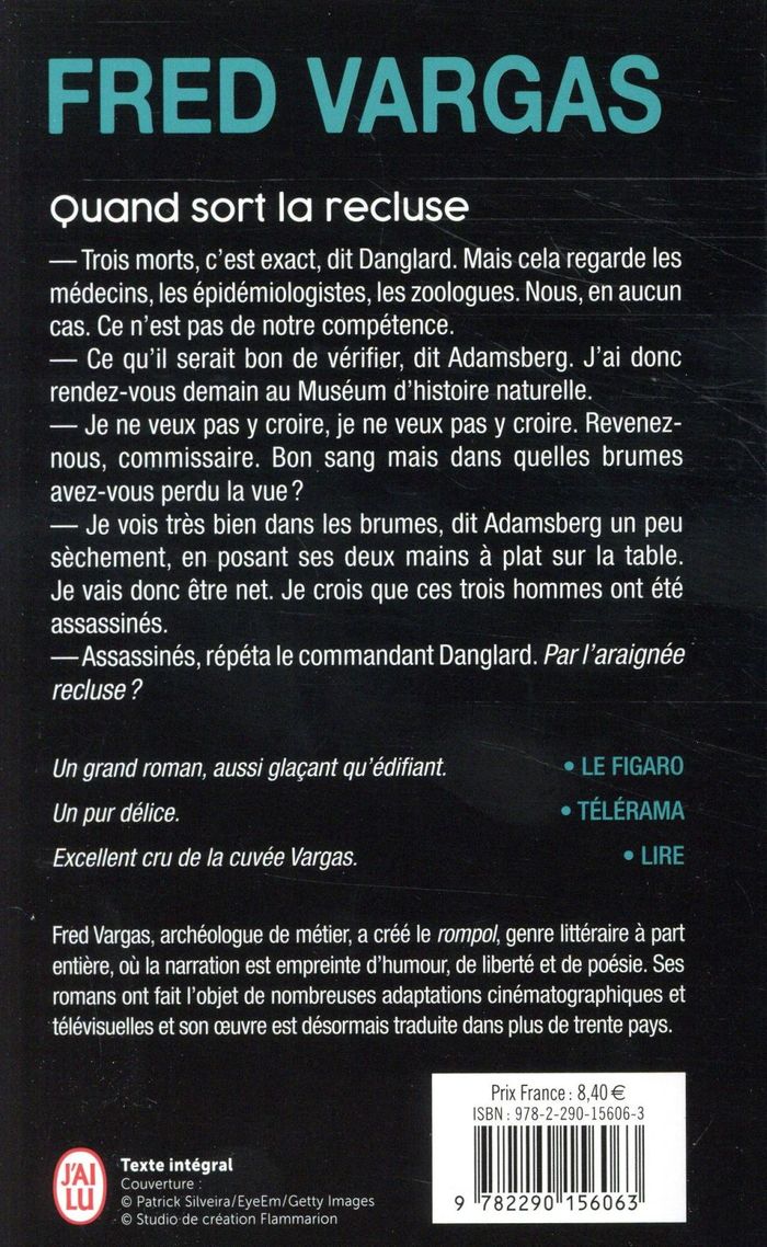 Quatrième de couverture de « QUAND SORT LA RECLUSE - UNE ENQUETE DU COMMISSAIRE ADAMSBERG »