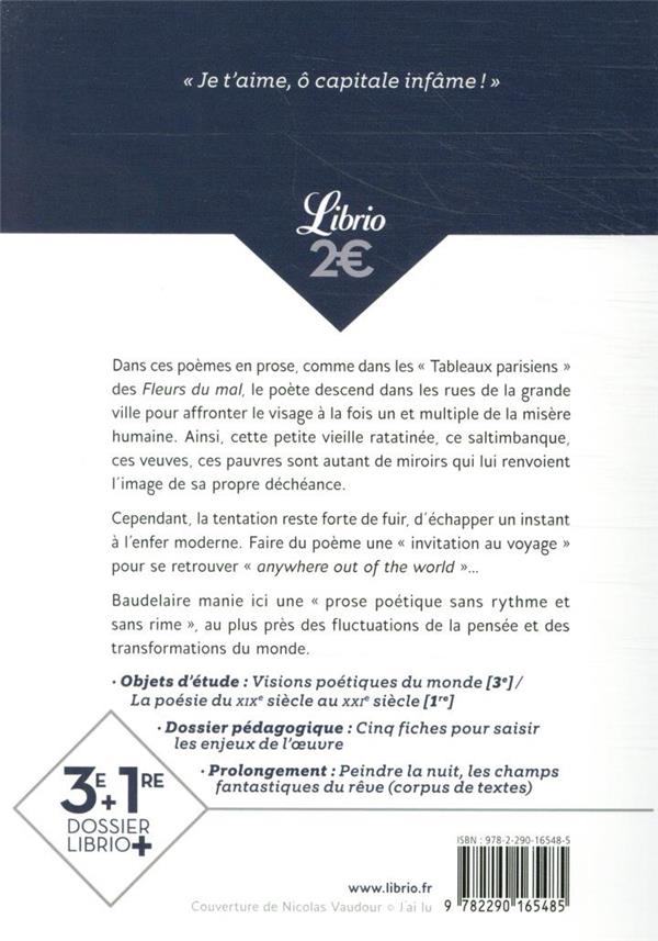 Quatrième de couverture de « Le spleen de Paris : petits poèmes en prose »