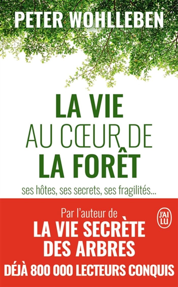 Couverture du livre « La vie au coeur de la forêt : ses hôtes, ses secrets, ses fragilités » de Peter Wohlleben, librairie Les Contes Infusés à Corte