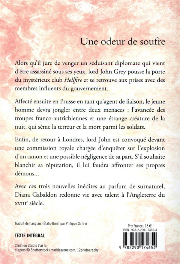 Quatrième de couverture de « Une odeur de soufre »