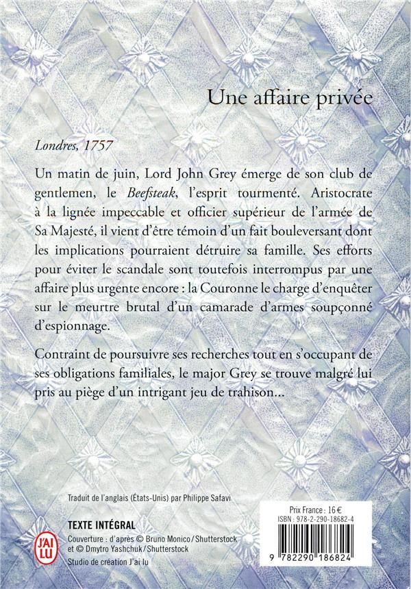 Quatrième de couverture de « Une affaire privée »