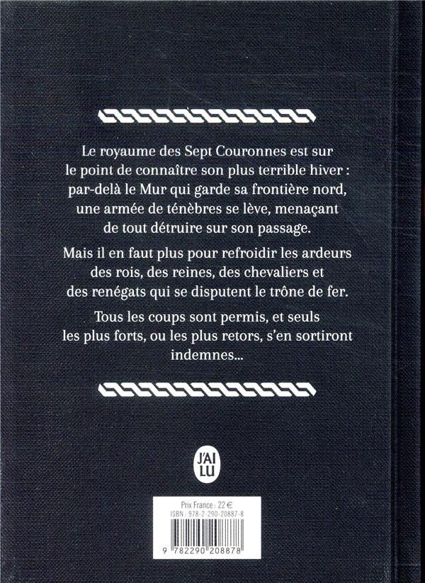 Quatrième de couverture de « Le trône de fer : l'intégrale »
